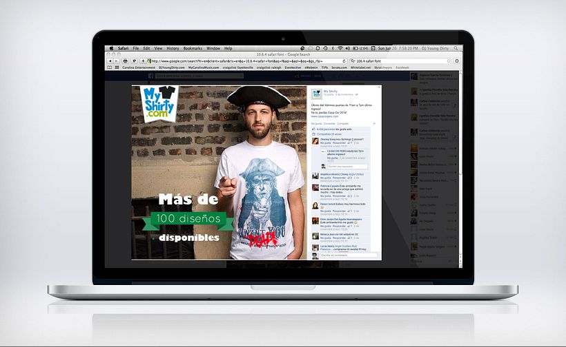 Lanzamiento web y Facebook | MyShirty.com 5