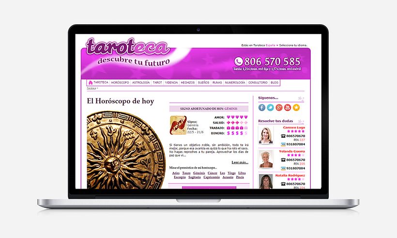 Front-end Taroteca 0