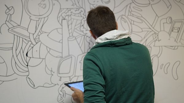 Mural en las oficinas de Fugu 5