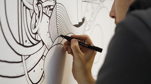 Mural en las oficinas de Fugu 11