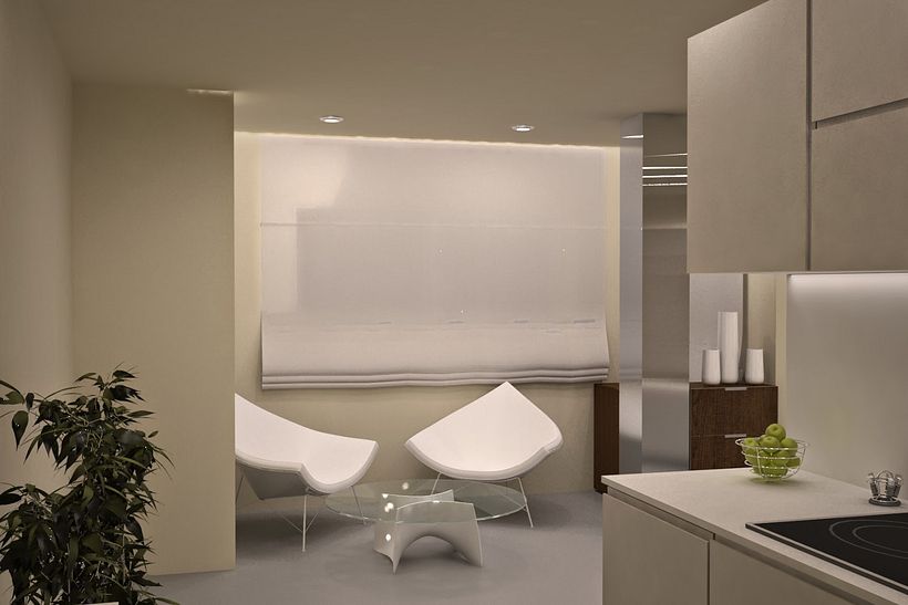 Salón en el Centro de Jaén - 3D