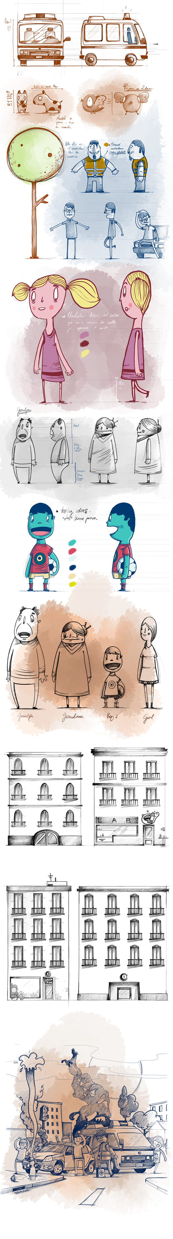 Diseño de personajes para Spot de TV 2