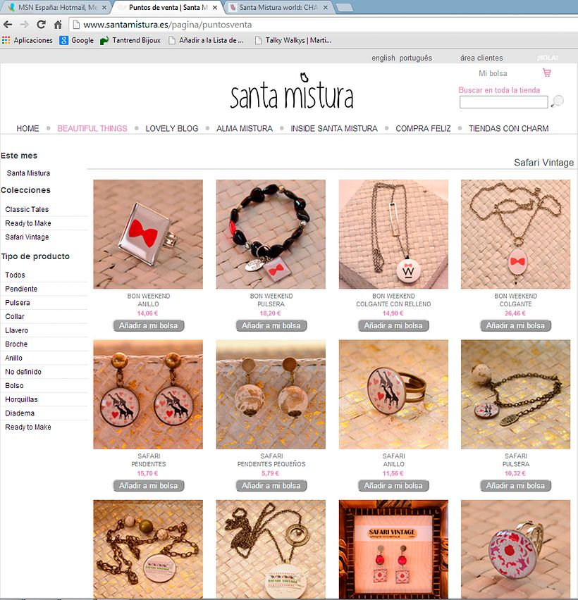 Web Design for Santa Mistura 0