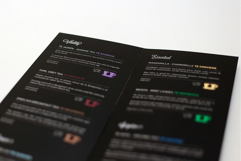 Carta Té & Infusiones  - Design