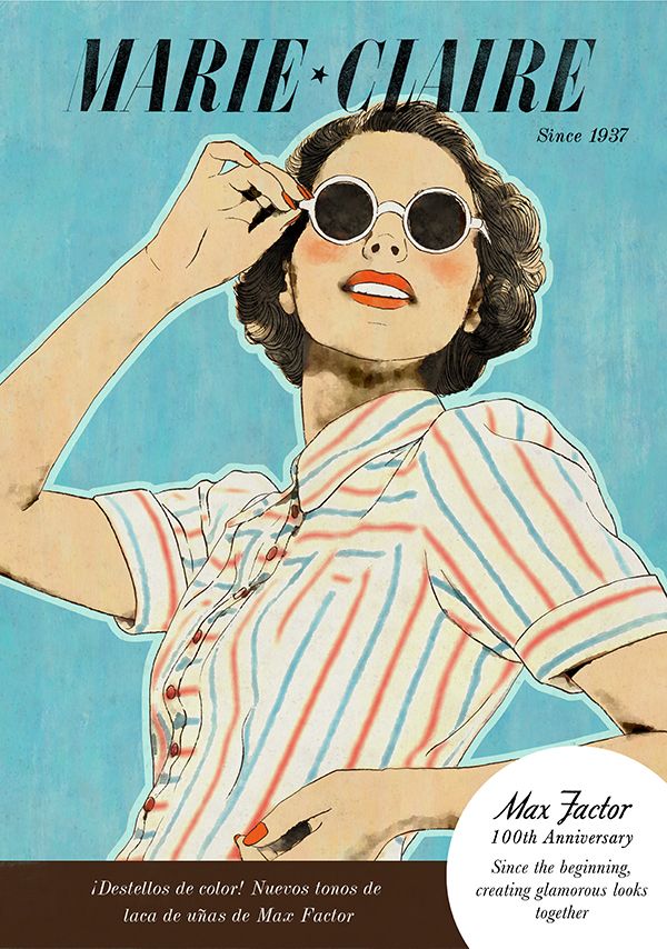 Max Factor 100th Anniversary :: Portadas ilustradas 4