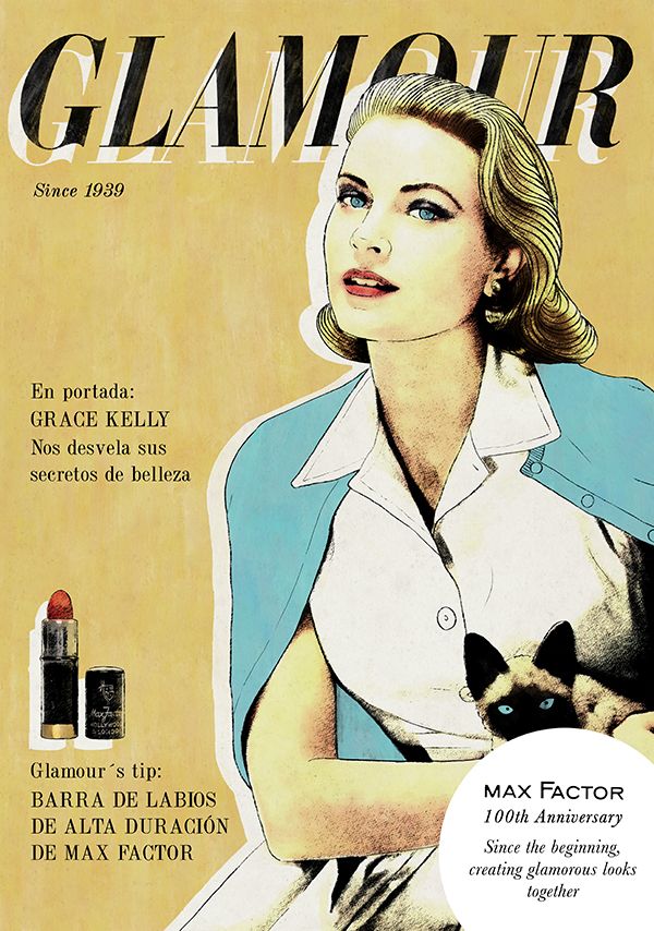 Max Factor 100th Anniversary :: Portadas ilustradas 5