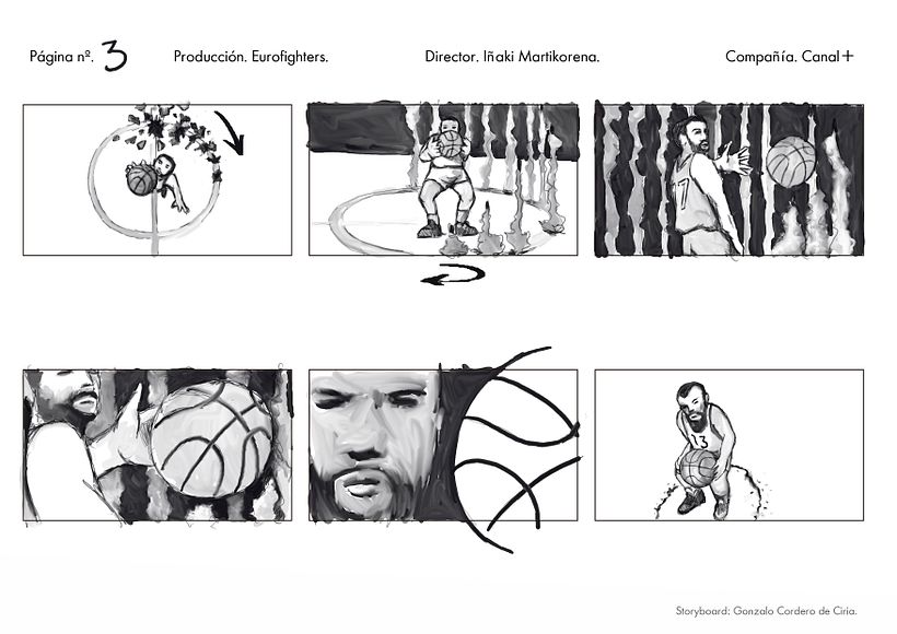 Storyboard Promo Euroliga Canal+. Eurofighters 2014/15 3