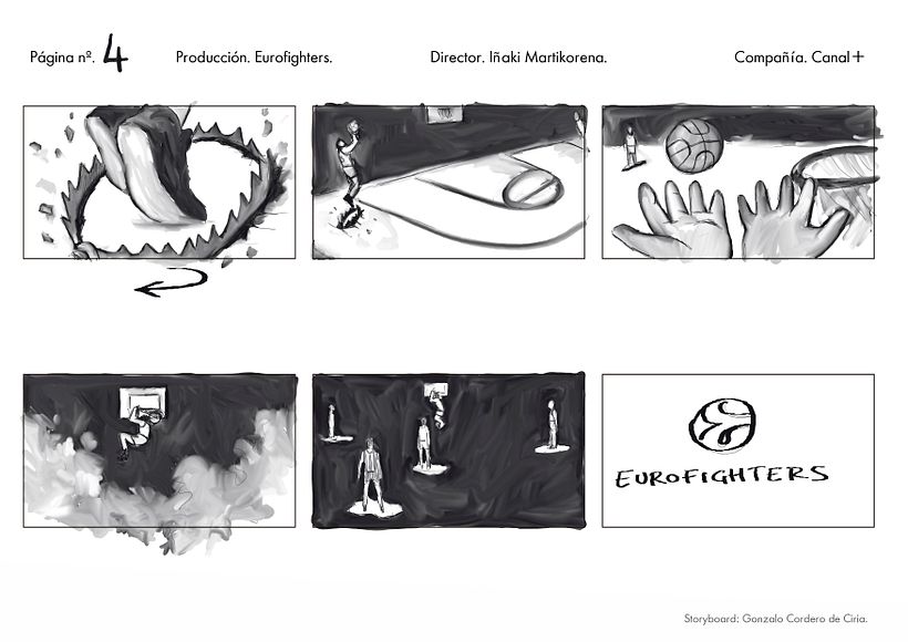 Storyboard Promo Euroliga Canal+. Eurofighters 2014/15 4