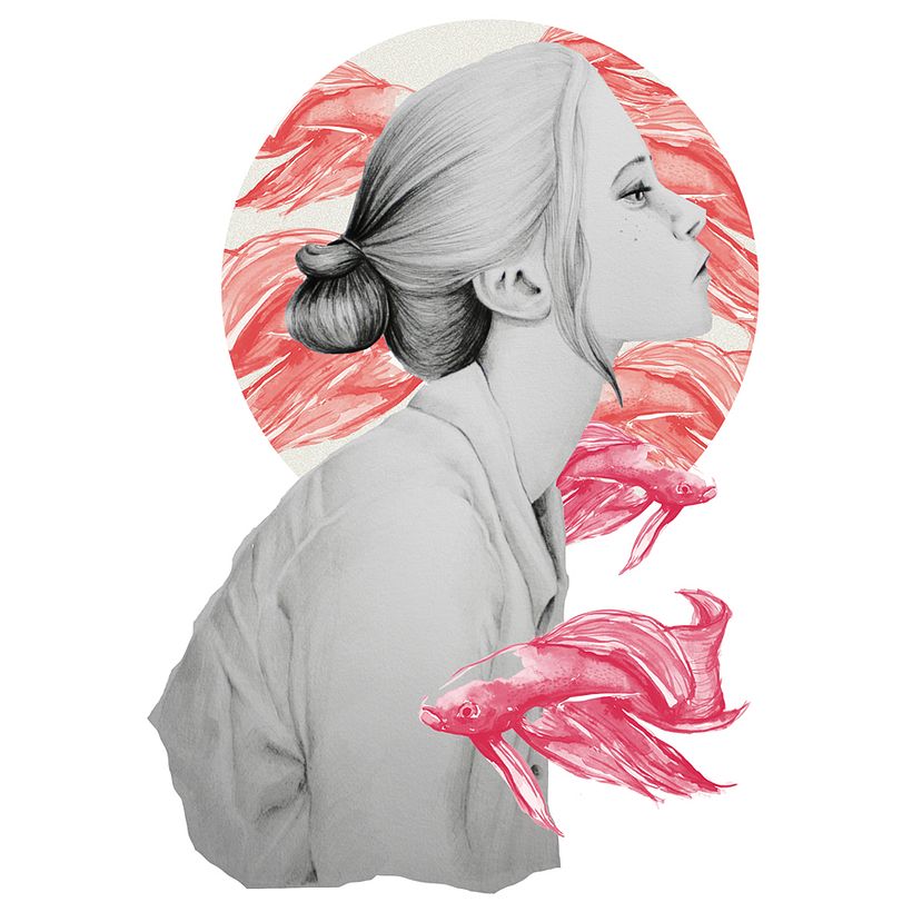 Pink and fish 0