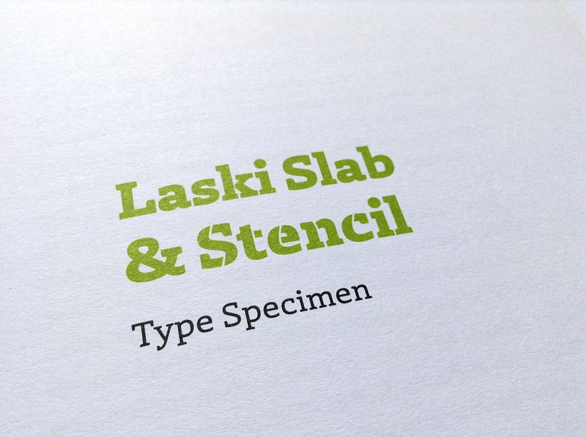 Laski Slab & Stencil. Especimen 0