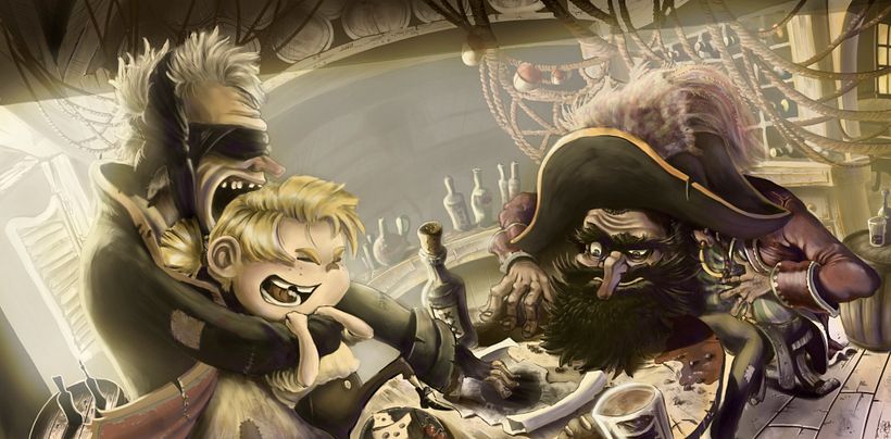 De Reyes, Piratas y valientes barrigones -  Sztuki piękne