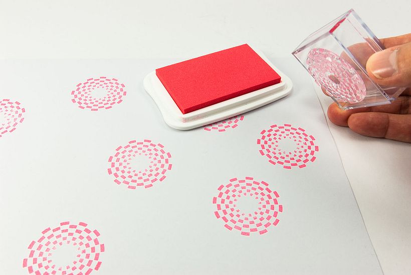 Timbri trasparenti circolari 16