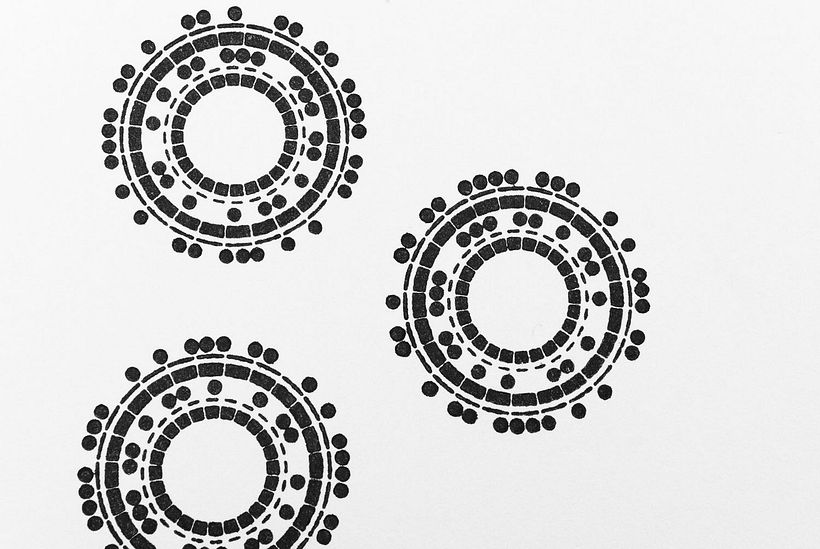 Timbri trasparenti circolari 22