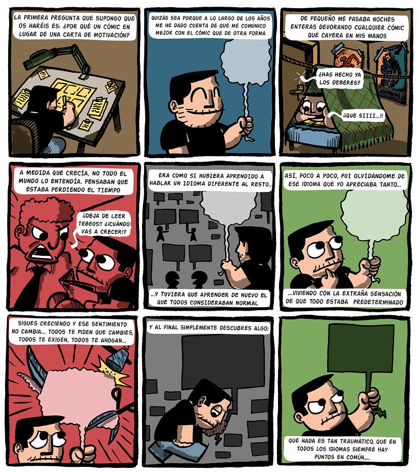 "CARTA DE MOTIVACIÓN" Máster de Novela Gráfica 8