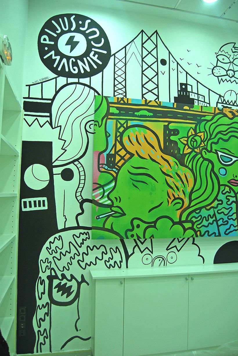 Lienzo+ Mural para tienda 4