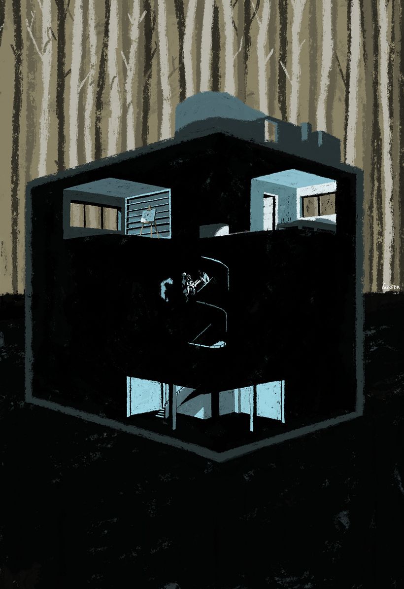 La Caída de la Casa Usher (Mi proyecto para el curso Ilustración, nudo y desenlace) 3