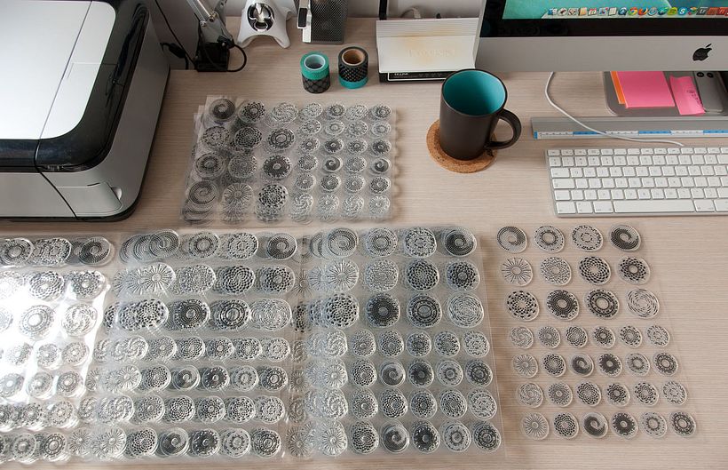 Timbri trasparenti circolari 4