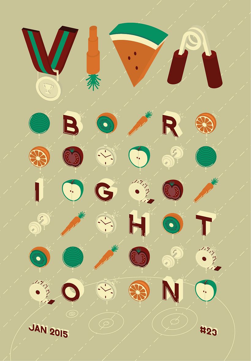 VIVA Magazine - Portada - Traditional illustration