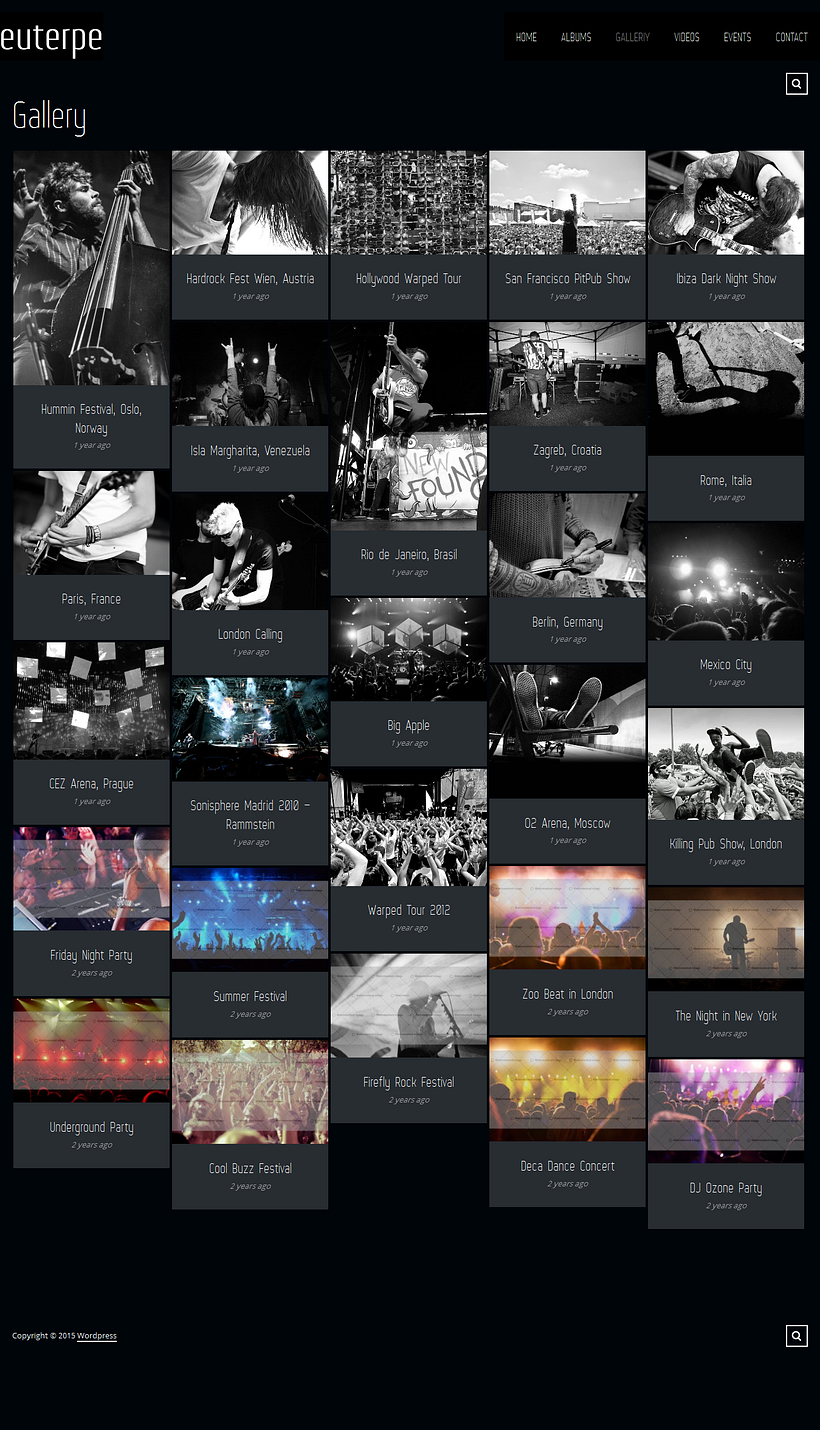 Demo Euterpe - Realización de un sitio Demo para grupos de música 4