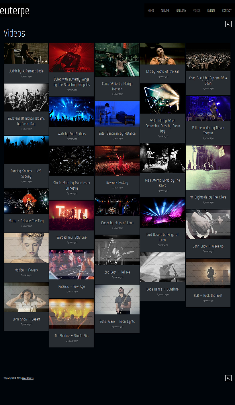 Demo Euterpe - Realización de un sitio Demo para grupos de música 5