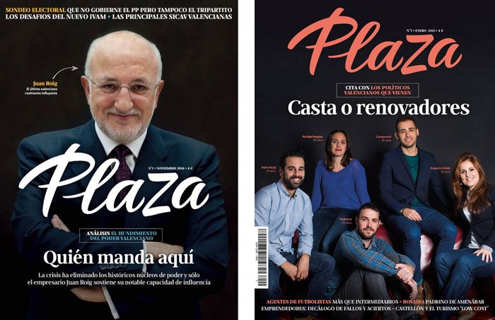 PLAZA. Logotipo para la cabecera de una revista 6