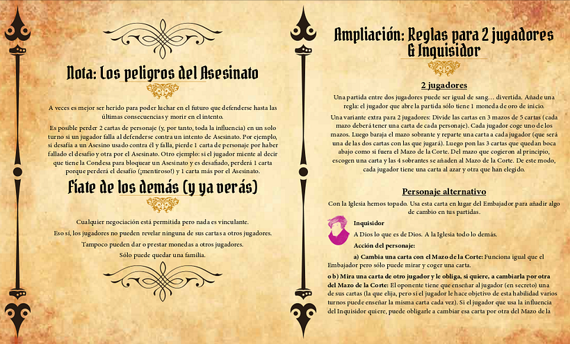 Copy del juego de mesa Coup -1