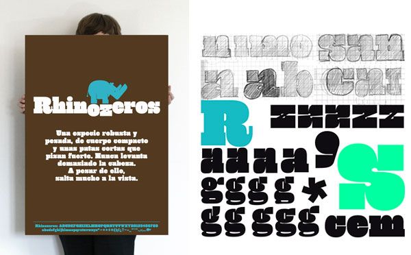 Tipografía ultra fat: Rhino 0