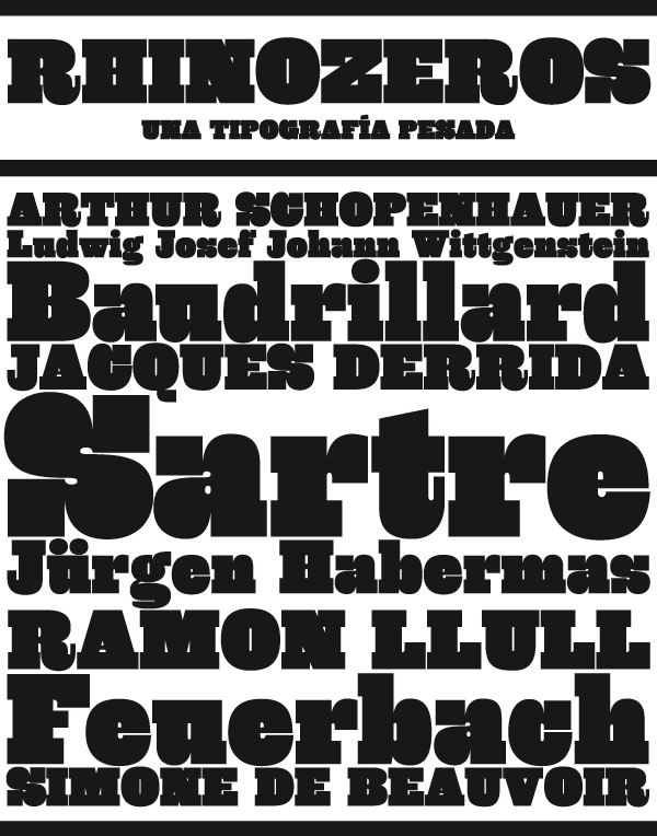 Tipografía ultra fat: Rhino 1