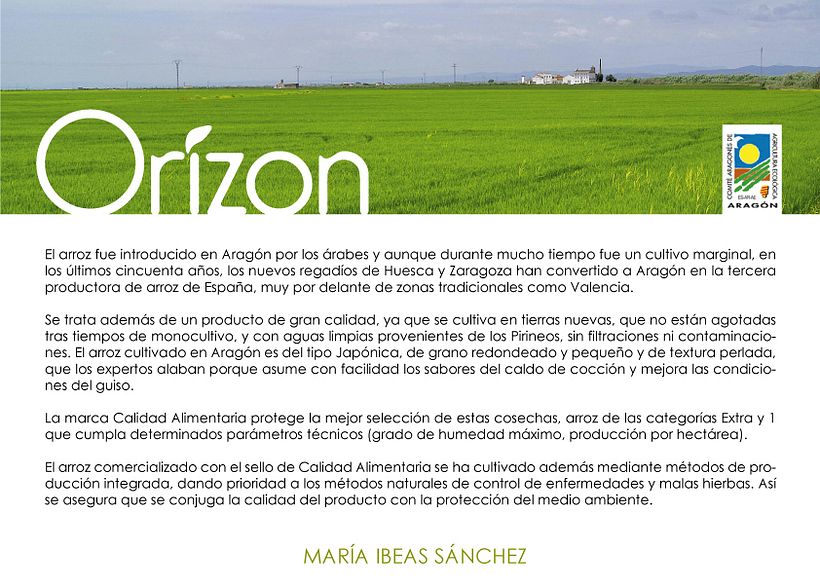 Creación de marca de arroz, identidad corporativa y diseño de packaging -  Branding en identiteit