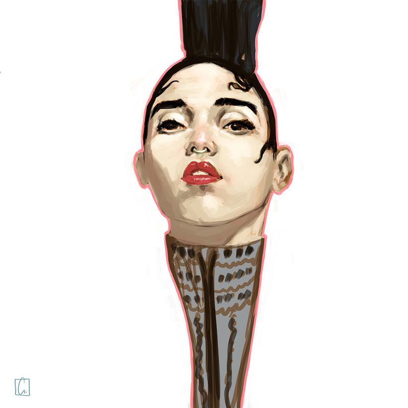 Retratos Febrero - Ilustración tradicional