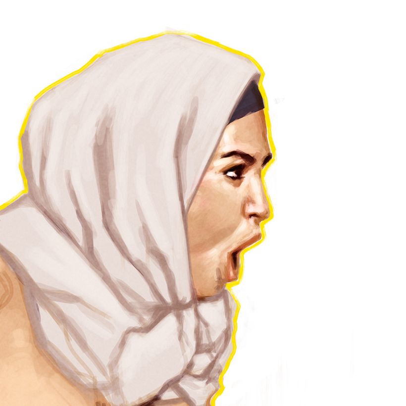 Retratos Febrero - Ilustración tradicional