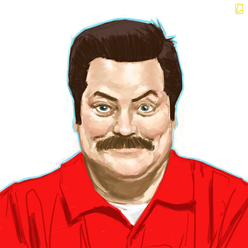 Retratos Febrero - Ilustración tradicional