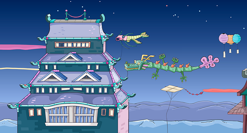 Kinito Ninja 2: Backgrounds 2