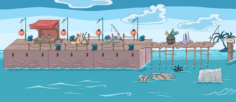 Kinito Ninja 2: Backgrounds 4