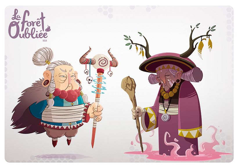 "La Forêt Oubliée" characters 1