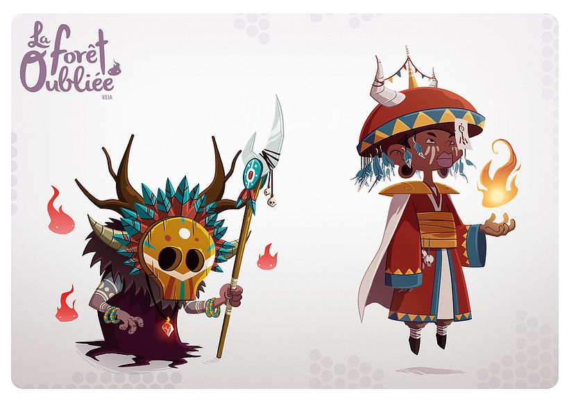 "La Forêt Oubliée" characters 3