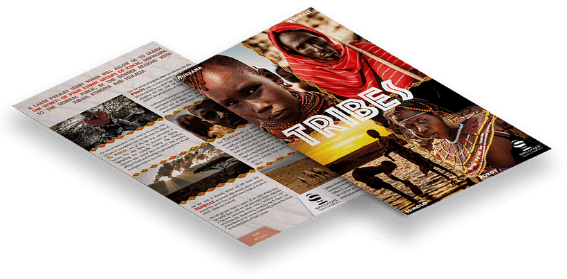 Flyer Documental Tribus - Design editorial