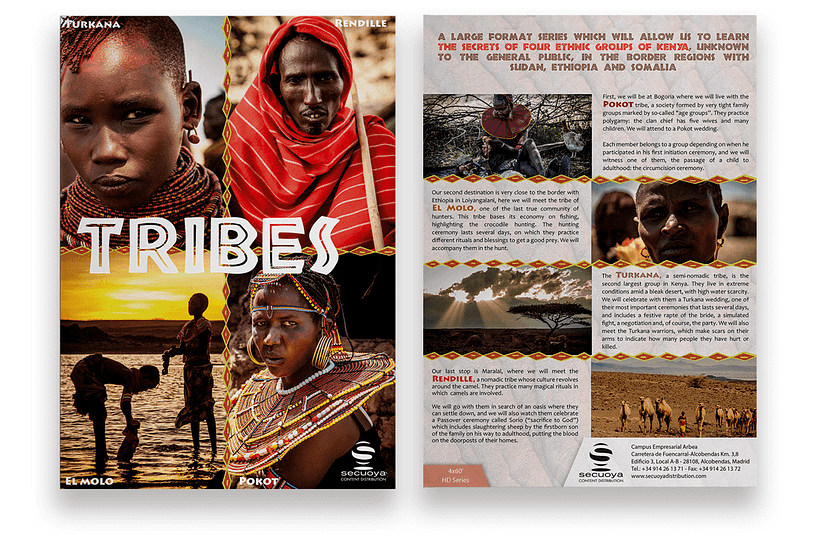Flyer Documental Tribus - Design editorial