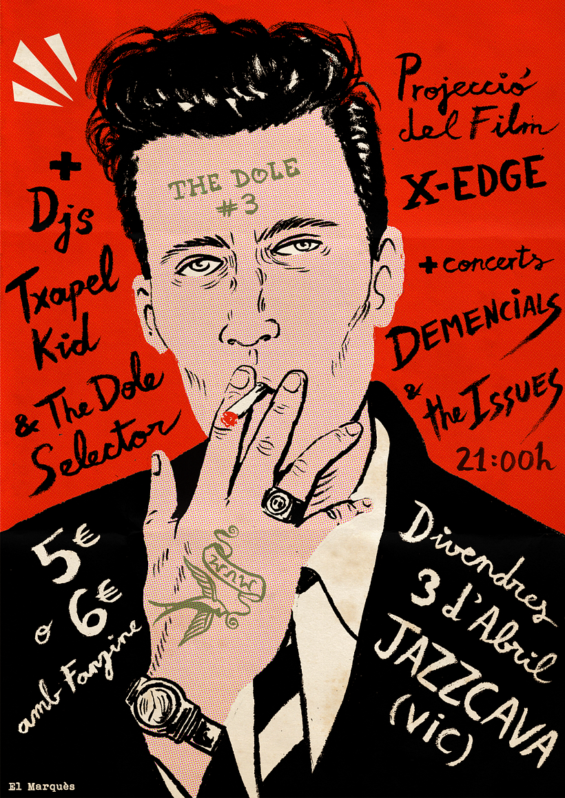 Cartel para la presentación del nuevo fanzine The Dole -1