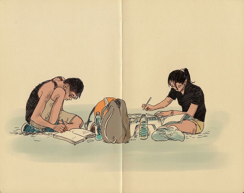 Dibujando "Occupy Central" en Hong Kong 16