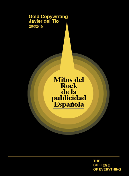 Mitos del rock de la publicidad española en The College of Everything 1