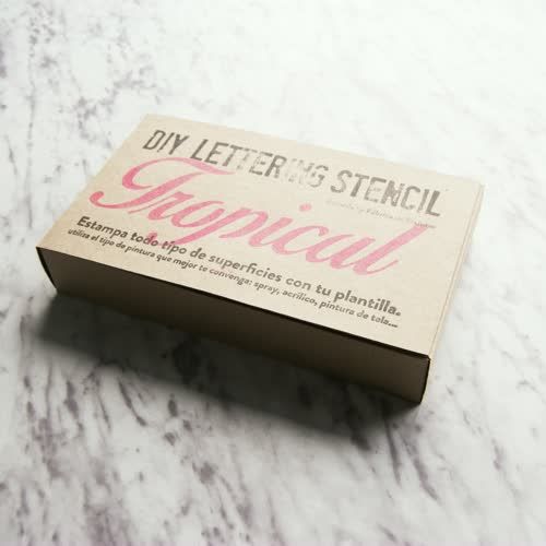 DIY-Kit Stencil Lettering 0