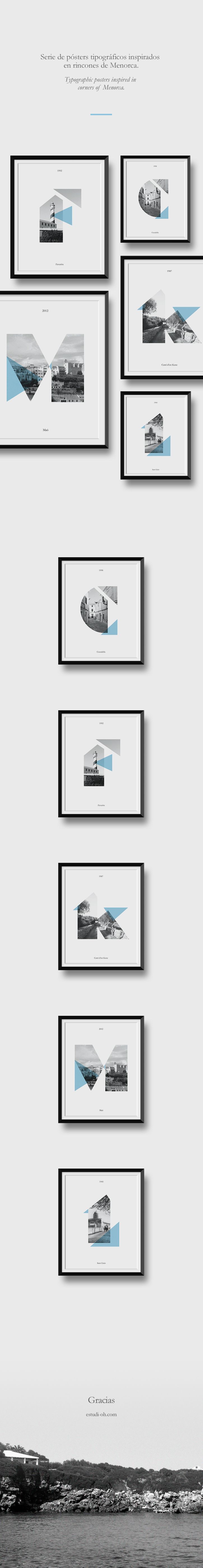 Pósters Serie tipográfica  Menorca 0