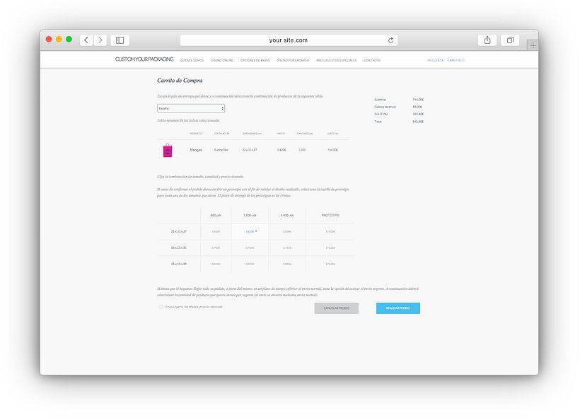 Custom your packaging - e-commerce 3