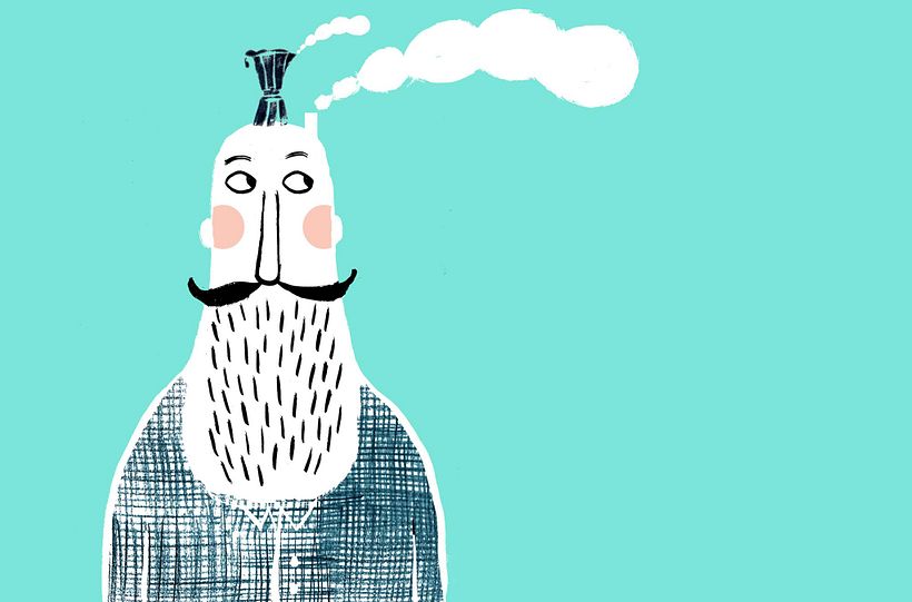 ¿Qué hace un hombre con una sardina en la cabeza? 9