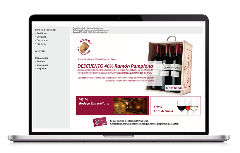 DiVino Club. E-mail marketing multiplataforma 2