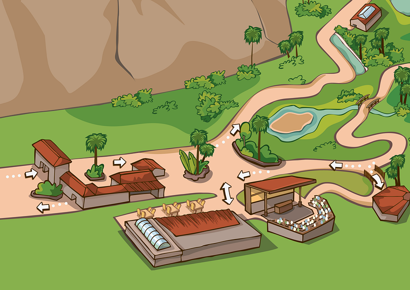 Palmitos Park - Ilustración de mapa  1