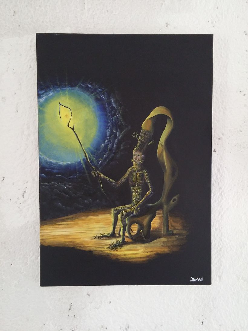 Pintura al Óleo - "Abuelo" Dedicado a "Josep Bassas" 0
