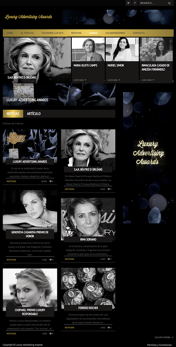 Luxury Advertising Awards Web 2