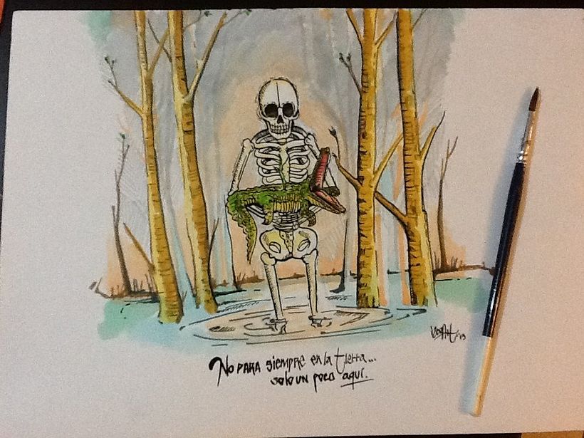 un poco de grabado y bocetos a mano  5